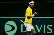 In Picture: Mikaeo Ymer in action (Getty)
